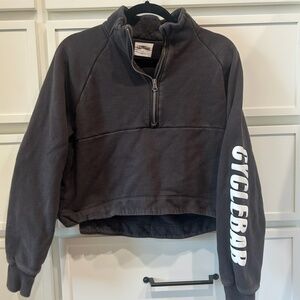 CycleBar quarter zip sweatshirt